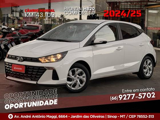 HYUNDAI HB20 1.0 12V FLEX COMFORT PLUS MANUAL HYUNDAI HB20 1.0 12V FLEX COMFORT PLUS MANUAL
